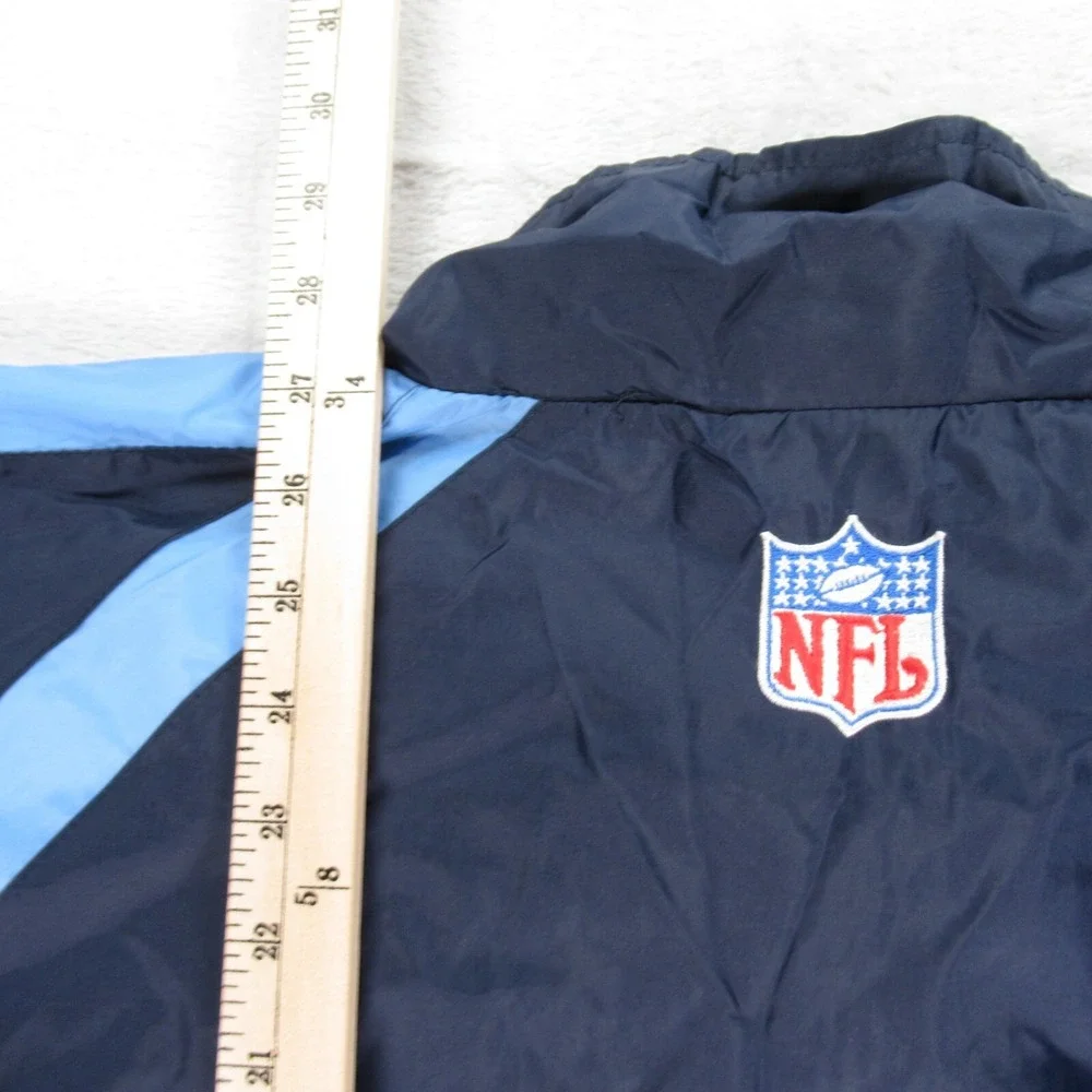 Vintage Tennessee Titans Jacket Mens XXL Reebok Blue Full Zip Wind Rain READ